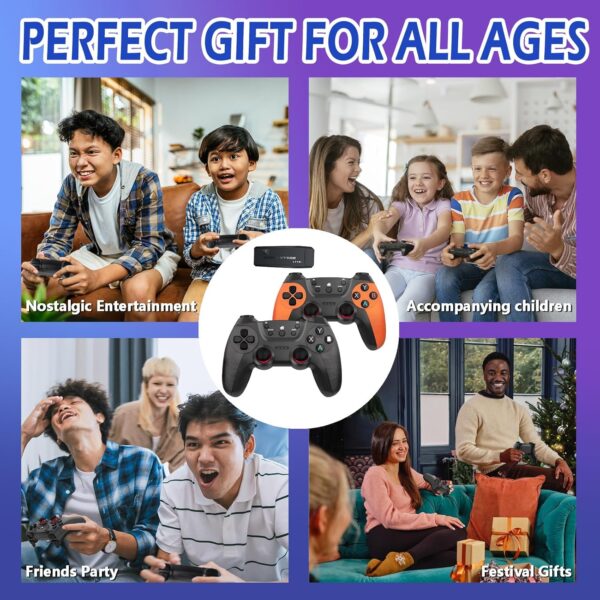 Upgraded Wireless Retro Gaming Console, Retro Game Stick 4K with 20,000+ Games and 9 Emulators Built-in, Plug and Play Video Games for TV, 2.4G Wireless Controllers - Image 8