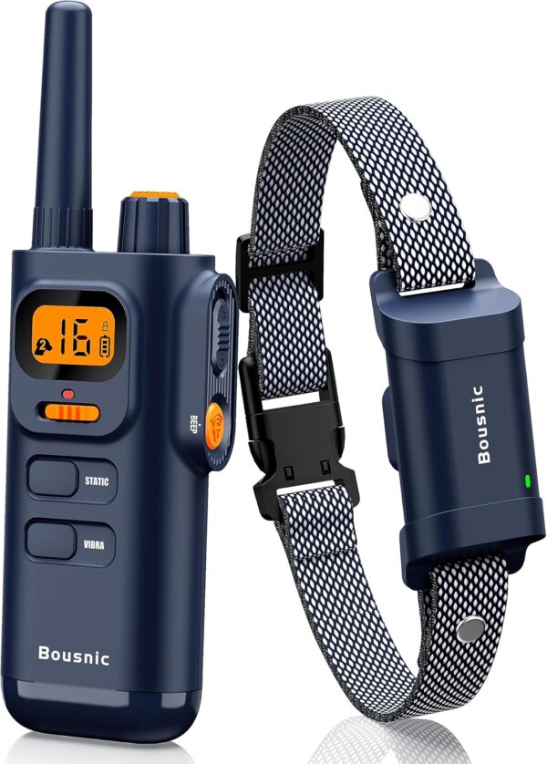 Bousnic Dog Shock Collar with Remote - [New Edition] 4000FT Dog Training Collar for Large Medium Small Dogs (8-120lbs) Rechargeable E Collar with Beep, Vibration, Safe Shock - Image 2