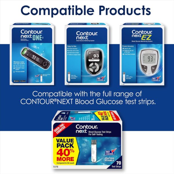 CONTOUR NEXT ONE Blood Glucose Monitoring System All-in-One Kit for Diabetes - Image 6