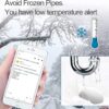 Wireless Water Leak Detector with Email,Wi-Fi Flood&Freeze Sensor, Smart Leak and Drip Alert,Loud Audible Alarm Alerts–No Need Install-Remote Waterproof Leak Sensor for Home, Basement 1 Pack - Image 4
