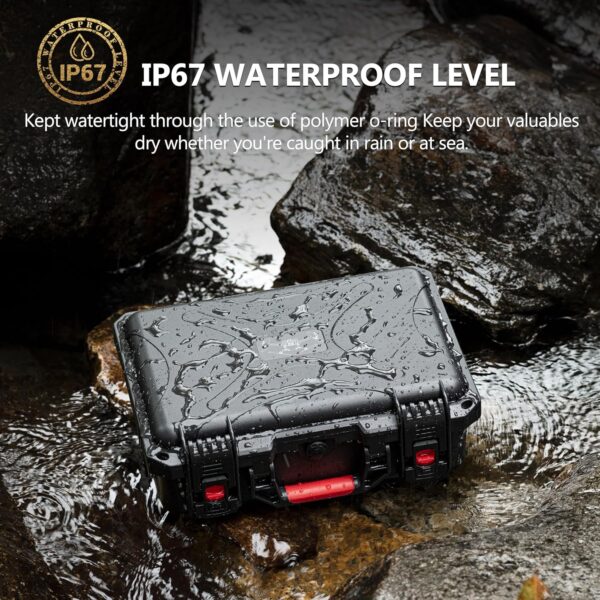 STARTRC Mini 4 Pro Waterproof Hard Case - Secure Carrying Bag for DJI Mini 4 Pro Fly More Combo Drone Accessories - Sturdy and Water-Resistant Storage for DJI RC 2/RC-N2 - Image 5