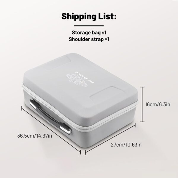 Avata 2 Hard Case, Waterproof Carrying Case Portable Travel Bag for DJI Avata 2 Fly More Combo with DJI Goggles 3/RC Motion 3/FPV Remote Controller 3 Accessories - Image 8
