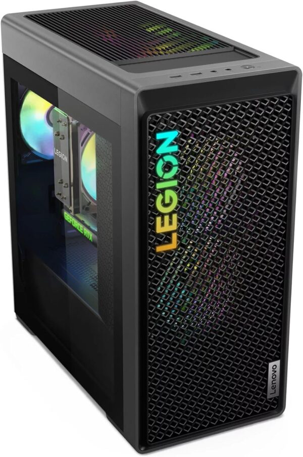 Lenovo Legion T5 Tower Gaming Desktop Computer - AMD Ryzen 9 7950X 16-Core up to 5.70 GHz Processor, 64GB DDR5 RAM, 1TB NVMe SSD, GeForce RTX 3080 10GB GDDR6, Windows 11 Pro - Image 3