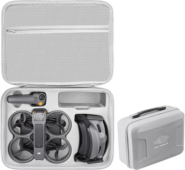 Avata 2 Hard Case, Waterproof Carrying Case Portable Travel Bag for DJI Avata 2 Fly More Combo with DJI Goggles 3/RC Motion 3/FPV Remote Controller 3 Accessories - Image 2