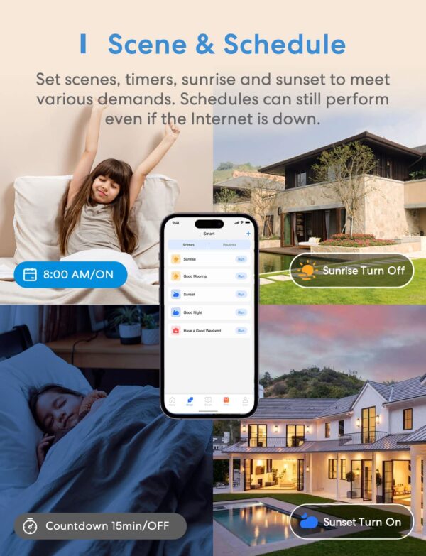 meross 3 Way Smart Switch, Smart Light Switch Supports Apple HomeKit, Siri, Alexa, Google Assistant & SmartThings, 2.4GHz WiFi Light Switch Neutral Wire Required, Remote Control Timer 2 Pack - Image 8
