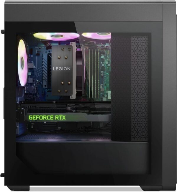 Lenovo Legion T5 Tower Gaming Desktop Computer - AMD Ryzen 9 7950X 16-Core up to 5.70 GHz Processor, 64GB DDR5 RAM, 1TB NVMe SSD, GeForce RTX 3080 10GB GDDR6, Windows 11 Pro - Image 5